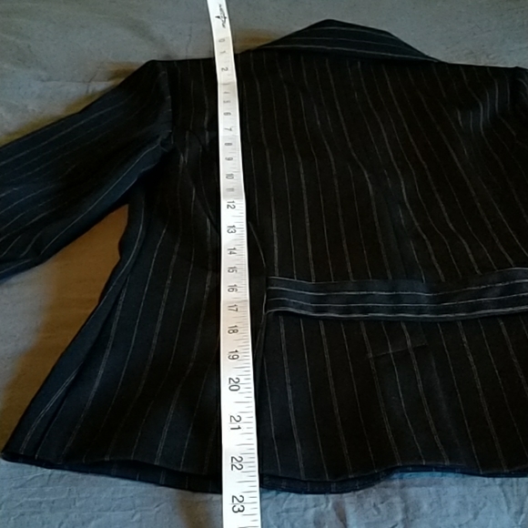 Black pinstripe jacket. - Picture 3 of 3